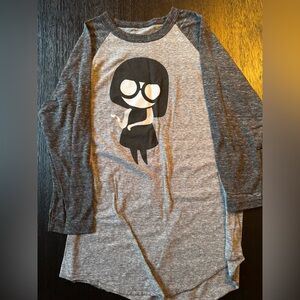Disney Charcoal and Gray Long Etna Mode Incredibles Long Sleeve T-Shirt